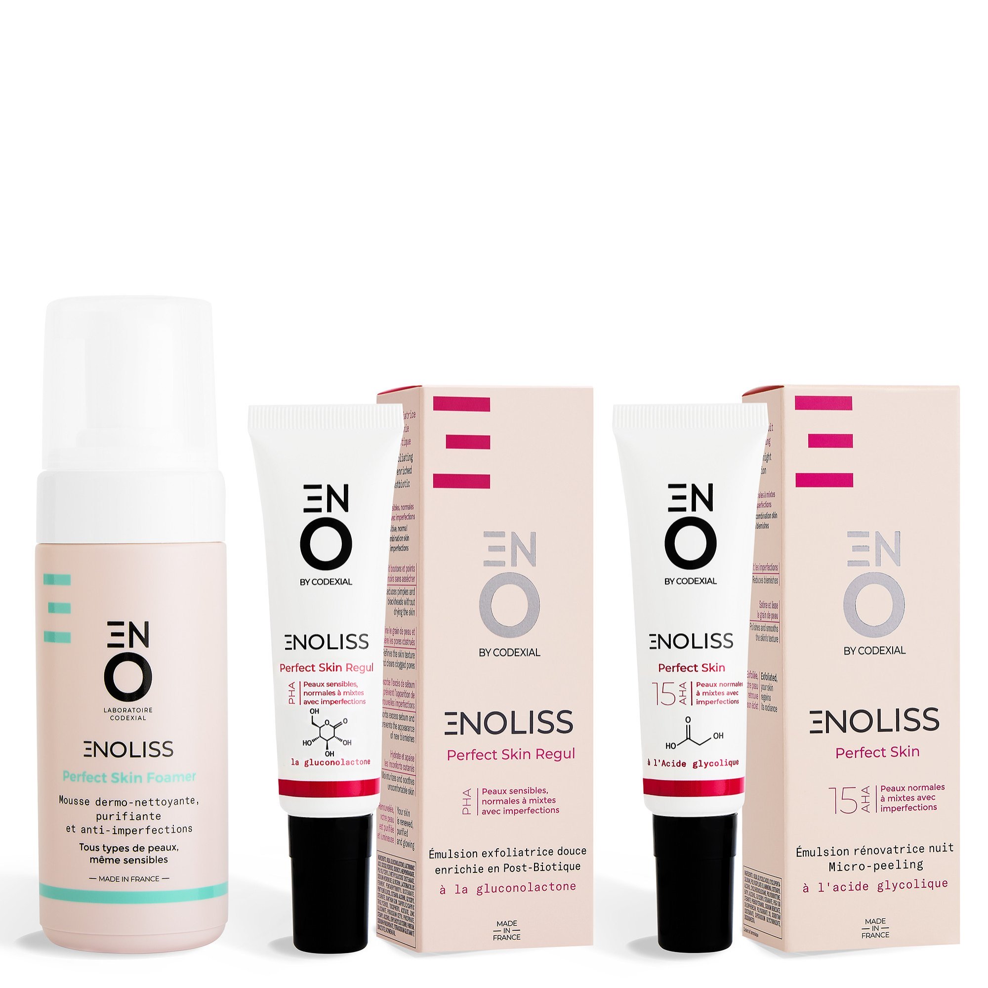 ENOLISS Perfect Skin Foamer, Perfect Skin Regul, Perfect Skin 15 AHA ENOLISS Perfect Skin Foamer, Perfect Skin Regul, Perfect Skin 15 AHA